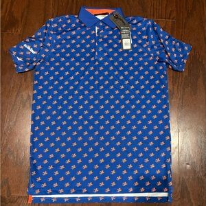 NEW GREYSON FC CINCINNATI MENS BLUE CUSTOM SHORT SLEEVE FASHION POLO SMALL NWT